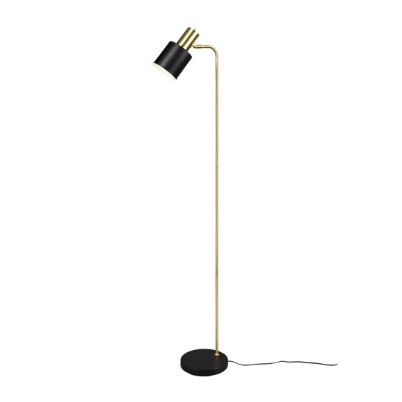 Trio R41041080 Stehleuchte Adam 1x10W | E27 - schwarz, gold