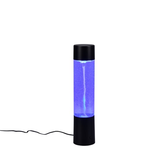 Trio R50751032 LED-Tischleuchte Tornado 1x9W | 0lm | RGB | IP20 - Farbwechsel, Schalter an der Struktur, mattschwarz
