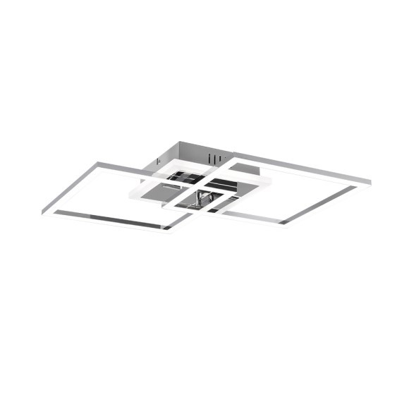 Trio R62793406 LED-Deckenleuchte Venida 1x25W | 3000lm | 4000K - dimmbar, Dimmschalter, Memoryfunktion, chrom