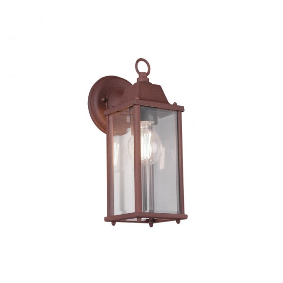 TRIO 201960124 Gartenwandleuchte Olona 1x20W | E27 | IP23 - braune Patina