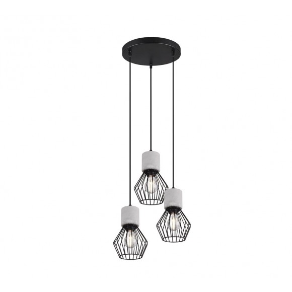 TRIO 309230332 Pendelleuchte Jamiro 3x40W | E27 | IP20 - schwarz