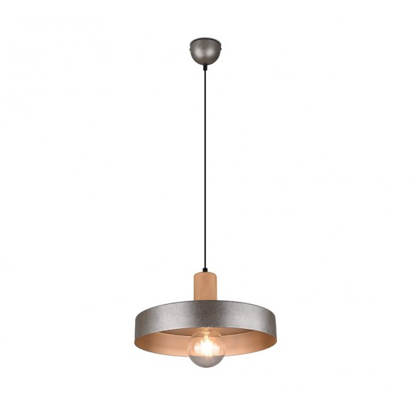 Trio 309500167 Hängende Deckenleuchte Gaya 1x28w | E27 - Antike Nickel