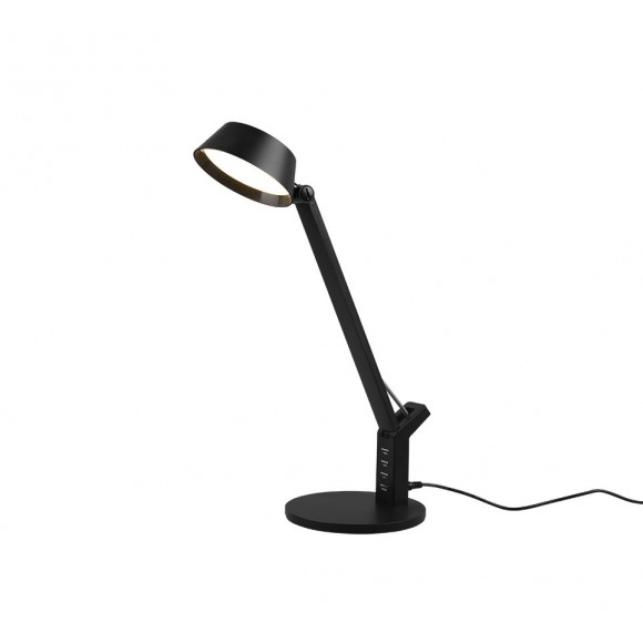 Trio 523090132 LED-Tischleuchte Ava 1x5W | 600lm | 3000K + 4000K + 6300K - Speicherfunktion, dimmbar, USB, schwarz