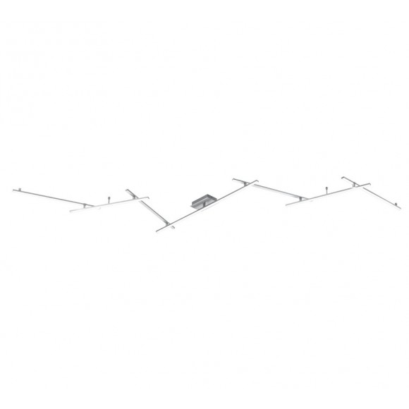 TRIO 674610707 LED Kronleuchter Indira 1x20W + 1x8W | 3000L | 3000K | IP20 - dimmbar - 3 Phasen, obere/untere Beleuchtung, Nickel