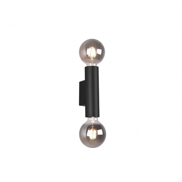 Trio R20182032 Wandleuchte Vannes 2x40w | E27 - Ober- und Unterbeleuchtung, mattschwarz