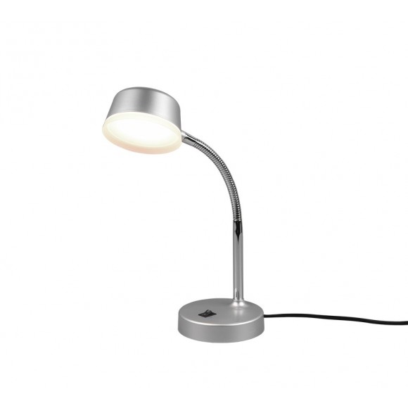 Trio R52501187 LED-Tischleuchte Kiko 1x45w | 300lm | 3000K - Flexibler Arm, Netzschalter, Titan