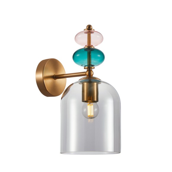 Italux WL-30263-1B-BRO-SG Wandleuchte Busco E27