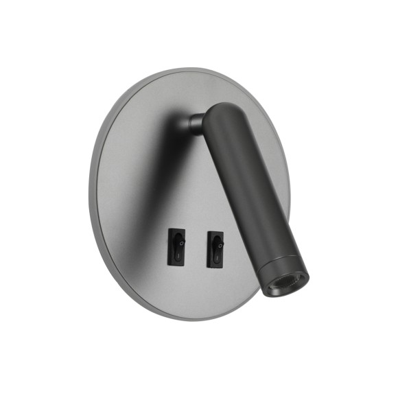 Italux WL-53742-1-GR LED Spot-Wandleuchte Furla | 8W LED | 516lm | 3000K