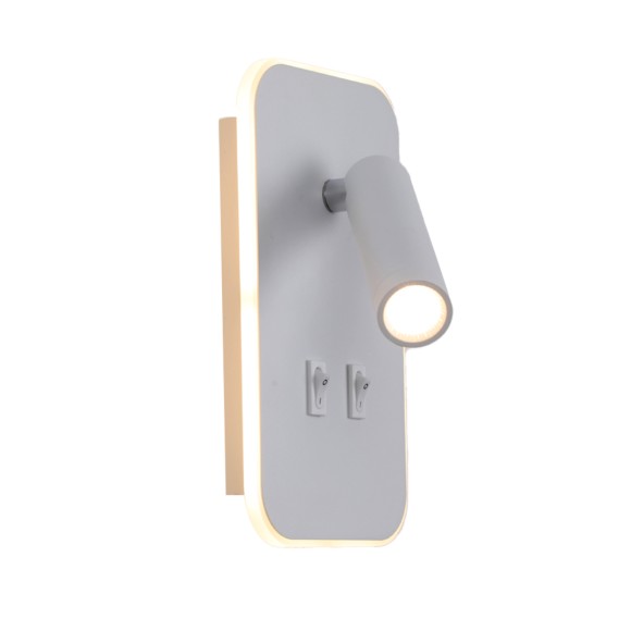 Italux WL-83957-1-WH LED Spot-Wandleuchte Doria | 8W LED | 559lm | 3000K