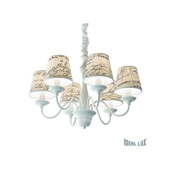 Ideal Lux 092720 Pendelleuchte 6x40W Coffee | E14