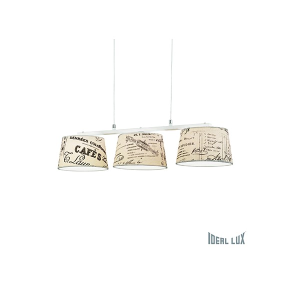 Ideal Lux Hängeleuchte Coffee SB3 3x40W G9 - komplex, stilvolle Beleuchtung