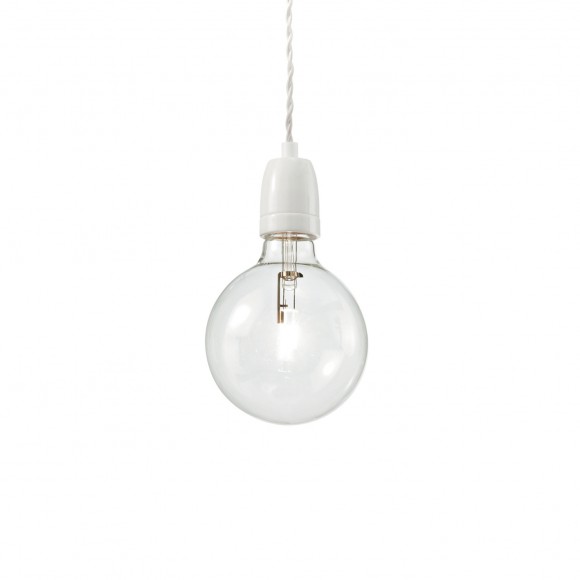 Ideal Lux 134116 Pendelleuchte Klaus 1x60W| E27 - weiß