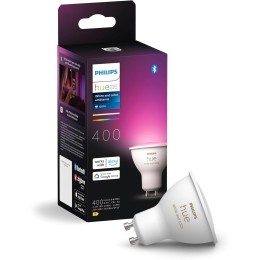 Philips Hue 8720169229754 LED intelligente Lampe | 4,2W GU10 LED | 400lm | 2000-6500+RGBK