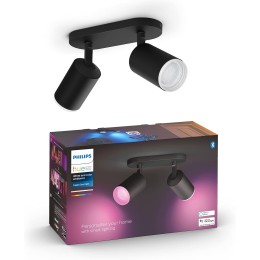 Philips 8720169319271 Spot-Deckenleuchte Fugato | 2x4,2W GU10 | 2000-6500, RGBK