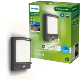 Philips 8720169263710 LED Außenwandleuchte Samondra | 3,8W integrierte LED-Quelle | 800lm | 2700K