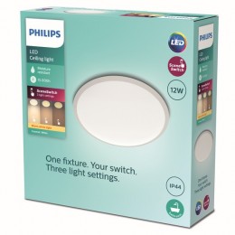 Philips 8719514326866 CAVANAL LED-Deckenleuchte 1x12w | 1200lm | 2700k | IP44