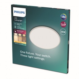 Philips 8719514327146 LED-Deckenleuchte Super Slim 1x36w | 3200lm | 2700k