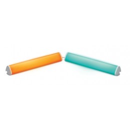 WiZ Colors 8719514554177 Lineare dekorative LED-Tischlampe 2x5,5W | 400lm | 2200-6500K | RGB