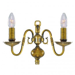 Searchlight 1019-2AB Flemish Wandleuchte 2xE14