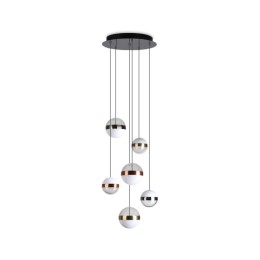 Ideal lux 321172 LED Pendel-Kronleuchter GALAXY  | 58W integrierte LED-Quelle | 5750lm | 3000K