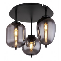 Globo 15345-3D Deckenleuchte Blacky I 3x40W | E14