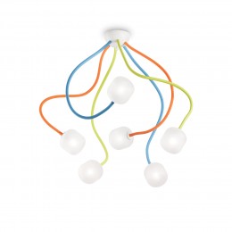 Ideal Lux 174976 Kinder Leuchte Octopus Color 6x28W | G9