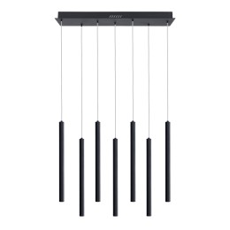 Italux PND-22302-7-BK LED Pendel-Kronleuchter Valdes | 35W LED | 1300lm | 3000-6000K