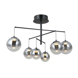 Italux PND-34381-6-BK LED Pendel-Kronleuchter Velada | 30W LED | 2010lm | 3000K