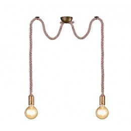 TRIO 310100204 Rope Hängeleuchte E27 2x60W