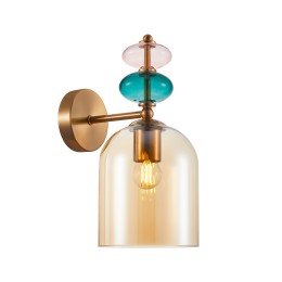 Italux WL-30263-1B-BRO-AMB Wandleuchte Busco E27